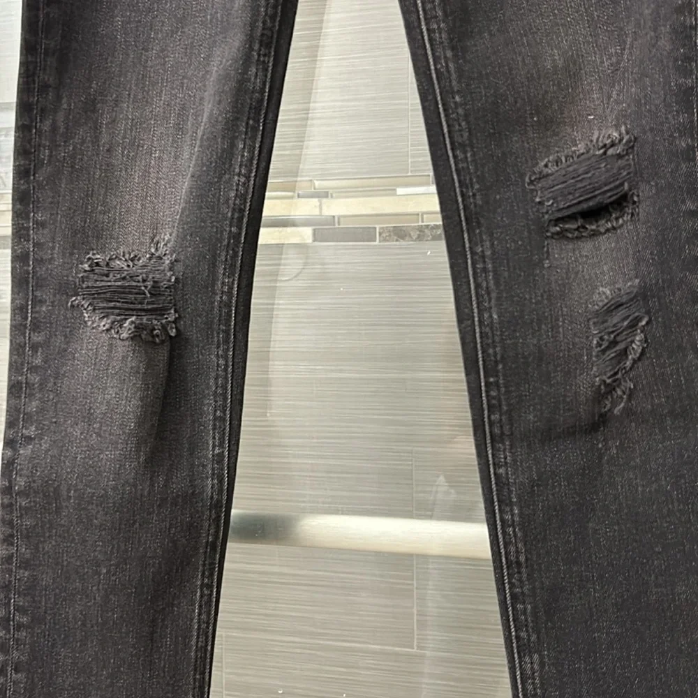 ✨ RAG & BONE ✨ NWT Black Destructed High Rise Ankle Skinny Jeans Size 25 - Picture 10 of 16
